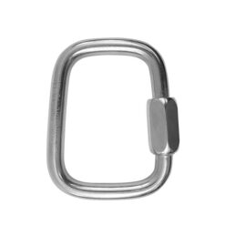 Das Bild zeigt ein silber glänzendes Kong Rapidglied Trapezium in einem weißem Quadrat. Es steht vertikal in Bildmitte mit dem Schraubverschluss nach rechts.