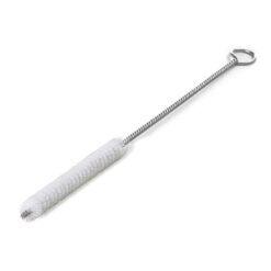 Das Bild zeigt die Bohrlochbürste Kunststoff mit silbernen Drahtgriff.