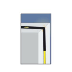 Die animierte Grafik zeigt einen Seilschutz Beal Protector bei der Anwendung auf einer Kante.