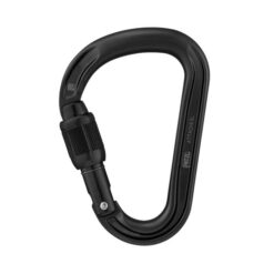 Schwarzer Petzl Attache HMS Karabiner.