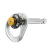 The picture shows the silver Petzl Coeur expansion bolt. A removable expansion bolt with black-orange locking mechanism and fixed bolt hanger.