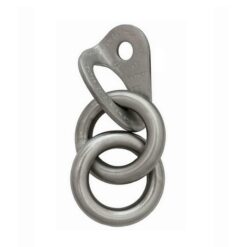 The picture shows a dark gray bolt hanger with double ring.