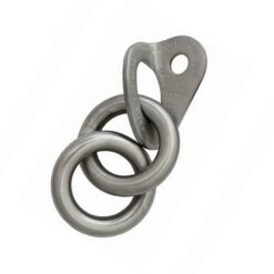 The picture shows a dark gray bolt hanger with double ring.