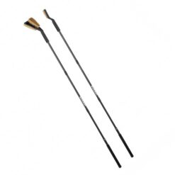 Das Bild zeigt den Mammut Brush Stick in den zwei möglichen Konfigurationen direkt nebeneinander. Einmal mit Sloper Brush und einmal mit Sloper Brush.