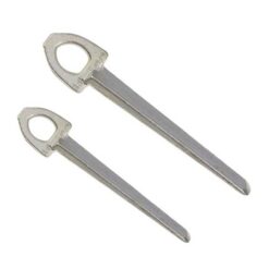 Das Bild zeigt zwei silberne Stubai Weichstahl Diagonalhaken schräg nebeneinender.