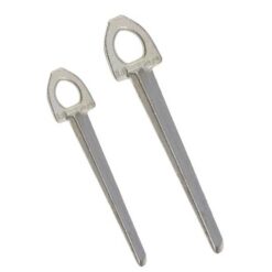 Das Bild zeigt zwei silberne Stubai Weichstahl Diagonalhaken schräg nebeneinender.