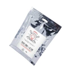 DAs Bild zeigt einen silbernen Bag Camp Velvet Chalk plus Resin mit weißem LAbel.