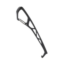 Das Bild zeigt das Black Diamond Wiregate Nut Tool auf einem weißem Quadrat mit dem Schnapper im oberen Bildbereich.