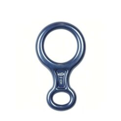 Das Bild zeigt den blauen Climbing Technology Otto M Abseilachter mit der großen Öse oben.