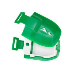 Ein Paar grüne Austrialpin Antistollplatte Skysteep.