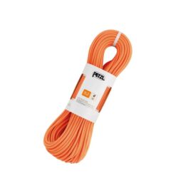 Verpackter Strang Petzl Volta 9,2mm schräg im Bild.