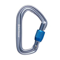 Grauer Black Diamond Hotforge Schraubkarabiner