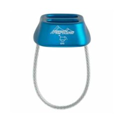 Blauer Austrialpin Tuber mit Drahtseilschlaufe.