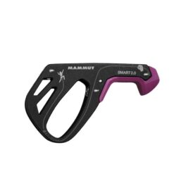 Mammut Smart 2.0 Sicherungsgerät in schwarz-pink mit Hebel rechts.