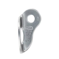 Silberne CT plate 10 Bohrhakenlasche mit Prägung.