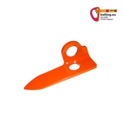Orange Kop de Gas Medium Hardened Knifeblade and colorful bolting.eu logo.