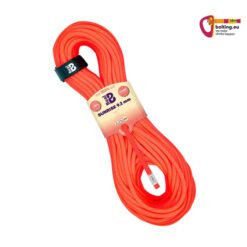 Oranger Strang Beal Sunrise umweltfreundliches Kletterseil schräg im Bild mit Originalverpackung.