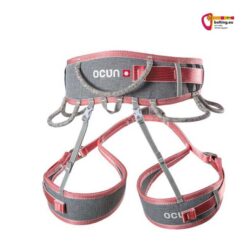 Rot weißer Ocun Twist Tech Eco Lady Klettergurt von der Rückseite.