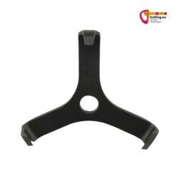 Schwarzer Black Diamond Talon Hook mit drei Armen auf weißem Quadrat.