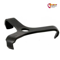 Schwarzer Black Diamond Talon Hook mit drei Armen auf weißem Quadrat.