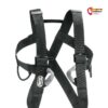 Detailausschnitt des Brustteils des Petzl 8003 Klettergurtes.
