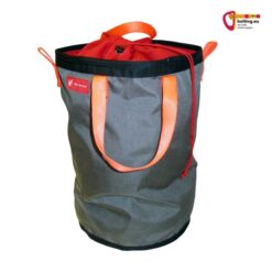 Grauer Industrie Seilsack Cordura Rope Bucket von Kop de Gas auf weißem Hintergrund.