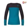 Rafiki Finale Lady Damen Kletter Longsleeve ausgebreitet von hinten mit weißem Hintergrund.